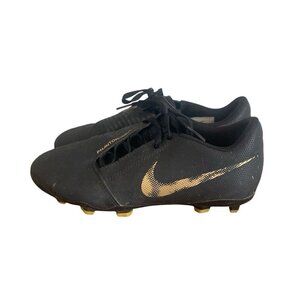 Nike JR Phantom Venom Club FG Soccer Shoes AO0396-077 Size 3Y Black Gold